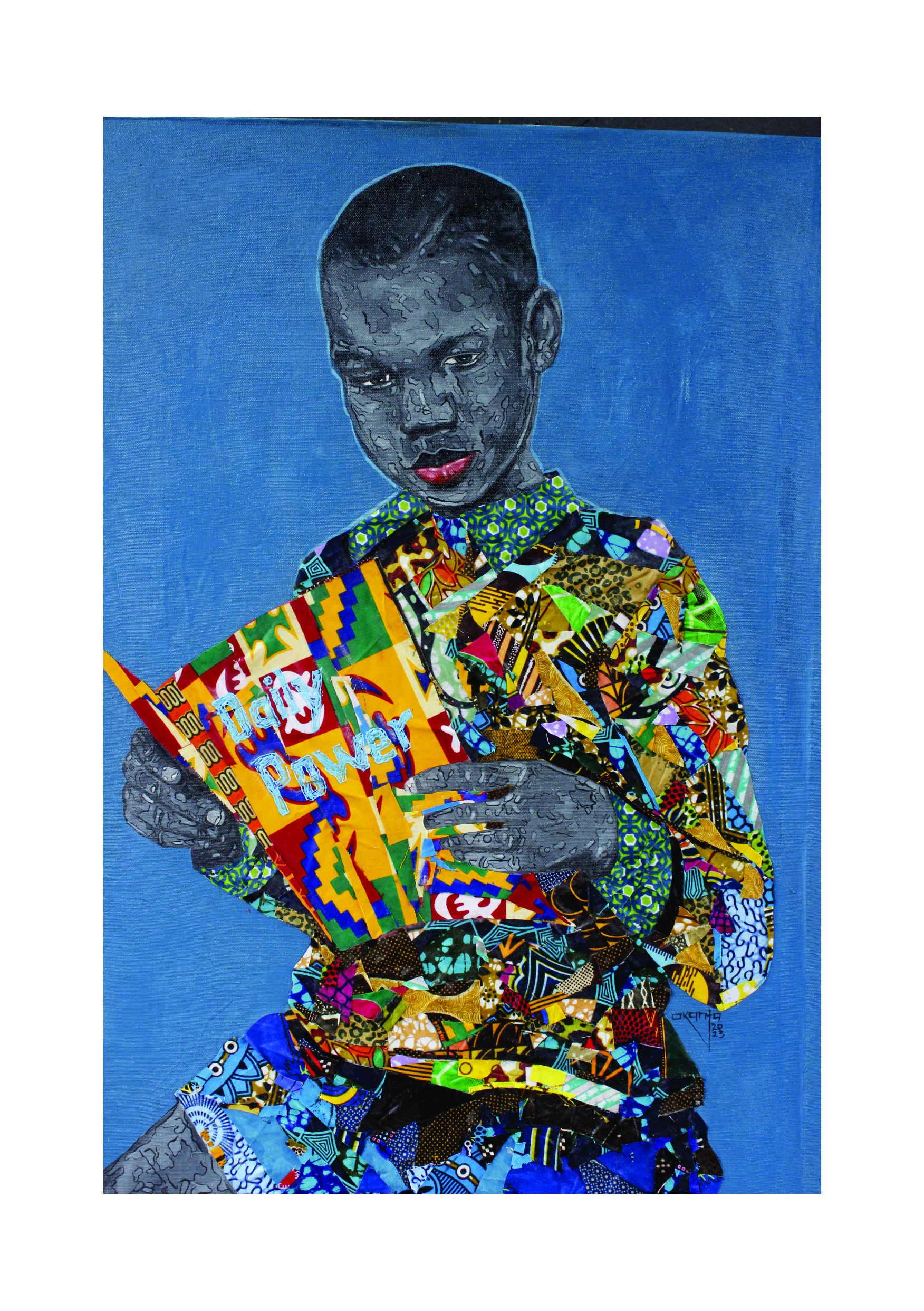 A young man reading
